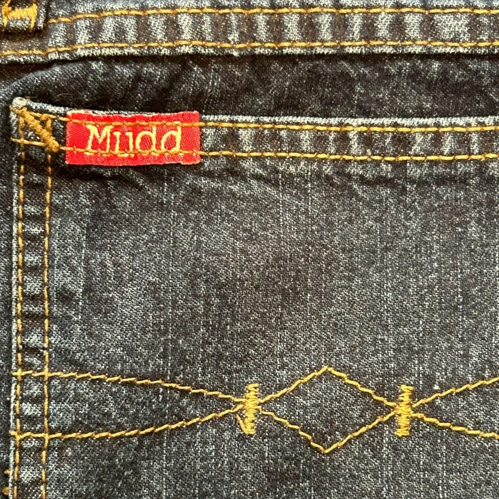 Vintage Y2K Muddstock Denim Jorts Deadstock Mudd Jeans Long Shorts Size 10